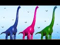 Brachiosaurus Color Pack vs Indominus Rex vs T-Rex  Dinosaurs Fighting in Jurassic World Evolution