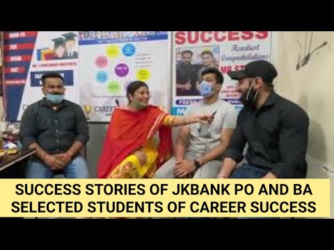 Success Stories | #JKBANK Po Selected Students of @ Career Success | Must watch