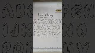 How to draw Bubble Font Letters✨ | Bubble Font Hand Lettering #shorts #font #alphabets #letters