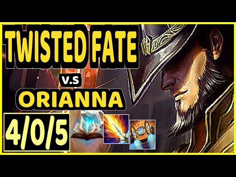 T1 FAKER (TWISTED FATE) vs ORIANNA - 4/0/5 KDA MID GAMEPLAY - KR Ranked MASTER