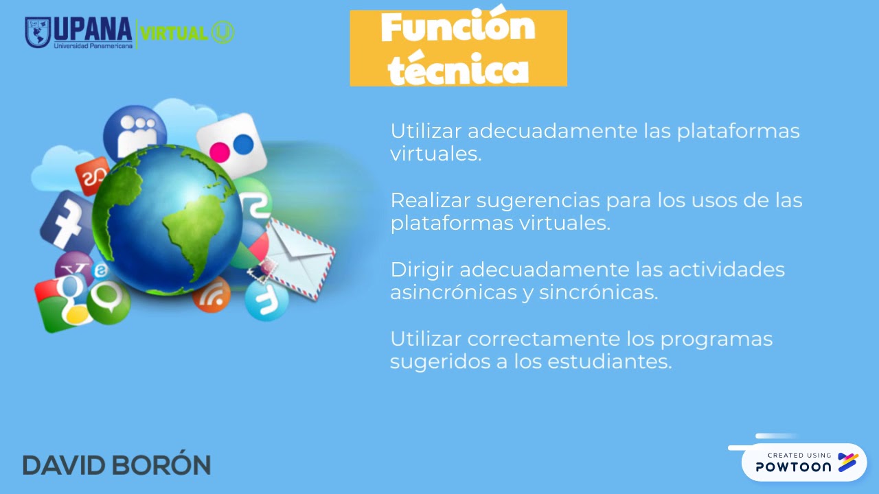 Funciones y características del tutor virtual