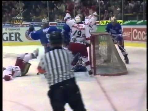 DEL 97-98 #16 Landshut - Mannheim 3-4 - alle Tore