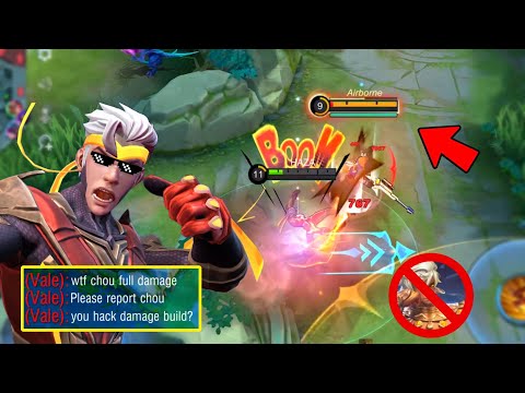 WTF DAMAGE !!! 😱 BEST BUILD CHOU 2022 FOR ONESHOT IS HERE - MLBB