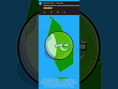 What if sri lanka and Pakistan switch their places? #satire #countryballs #entertainment