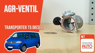 Youtube thumbnail of video "Wie Transporter T5 2.5 TDI AGR-Ventil wechseln ♻️"