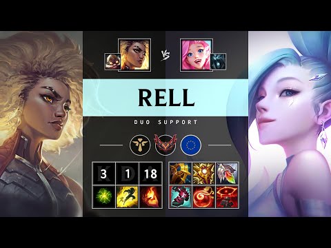 Rell Support vs Seraphine: Killing spree - EUW Grandmaster Patch 25.S1.1
