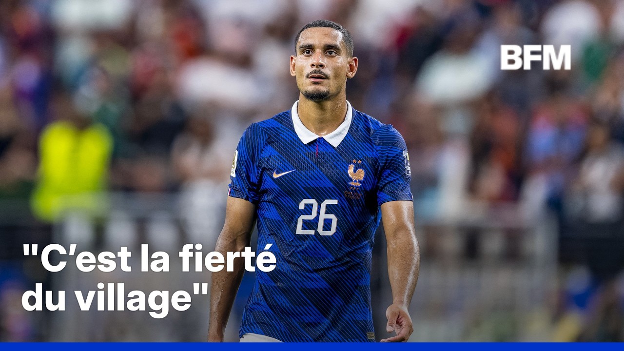 ROBIN DE BFM - On a suivi la demi-finale des Bleus dans le village de Maxence Lacroix