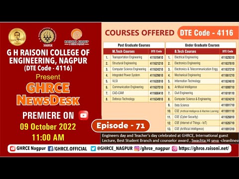 GHRCE NewsDesk- Episode 71