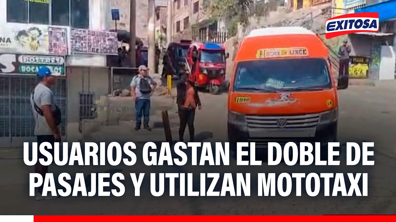 🔴🔵 Usuarios gastan el doble de pasajes y utilizan mototaxi para trasladarse ante la falta de buses