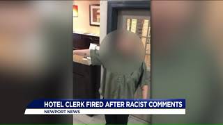 Hotel clerk fired after racist comments