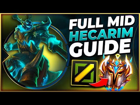 THE ULTIMATE COMPLETE HECARIM MID LANE GUIDE (RUNES, ITEMS, MATCH UPS) - League of Legends