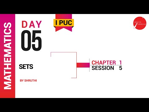 DAY 05 | MATHEMATICS | I PUC | SETS | L5