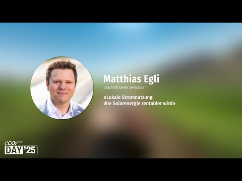 eco2friendly DAY'25 – Matthias Egli