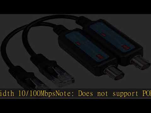 8MP IP Passive Extender Ethernet Over Coax 1-CH, IP Network to Coaxial Transmitter IP Network, Conv