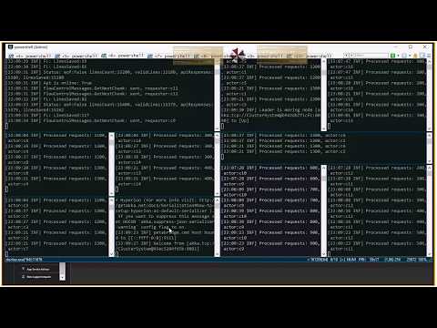 akka cluster and Petabridge cli demo