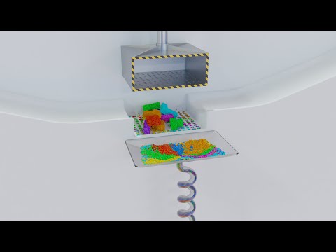 Crushing Tetris with Hydraulic Press. Simulation [13]