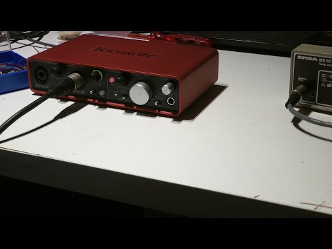 Focusrite Scarlett 2i4 usb audio sound card repair - no input issue
