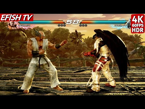 All action no talk...Heihachi vs Devil Jin (Hardest AI) - Tekken 7 | 4K 60FPS HDR