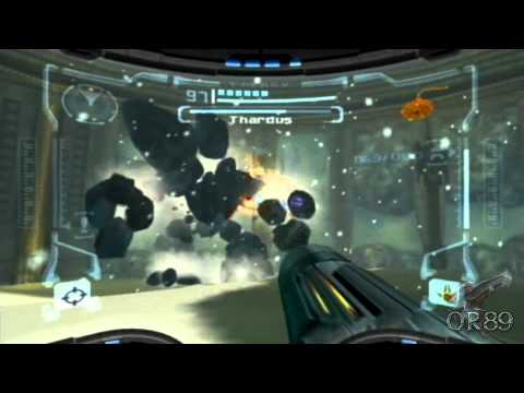 Metroid Prime (Wii) - Thardus Boss Fight (Hypermode)
