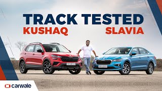  Skoda Kushaq, Slavia and Kodiaq driven at NATRAX | #SafetywithSkoda | CarWale 