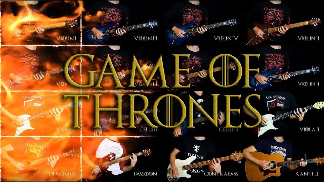 Game of Thrones Theme played on 16 guitars - Cooper Carter - YouTube
