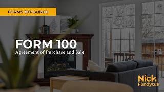 OREA Form 100: Agreement of Purchase and Sale, Ontario