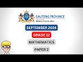 Prelim Maths Paper 2 Gauteng 2024