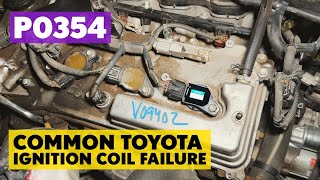 TOYOTA CHECK ENGINE LIGHT P0351, P0352, P0353, P0354, P0355, P0356