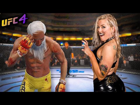 Old Bruce Lee vs. Allie Cat (EA sports UFC 4) - rematch