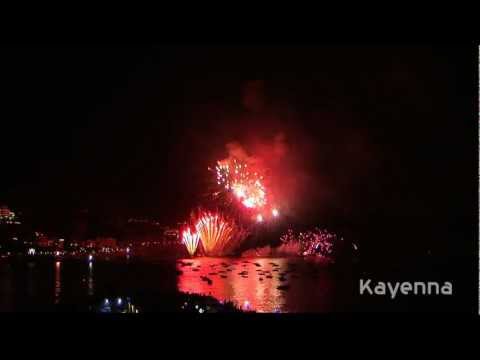 Fuochi d'artificio di ferragosto a mare, Sant' Assunta 2012 a Maiori - Costiera Amalfitana