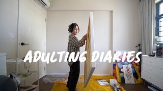 Adulting Diaries | First K-pop dance class, oil painting, at home karaoke session