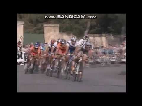 Giro d'Italia 2003   Etape 1  Alessandro Petacchi mate Mario Cipollini à Lecce
