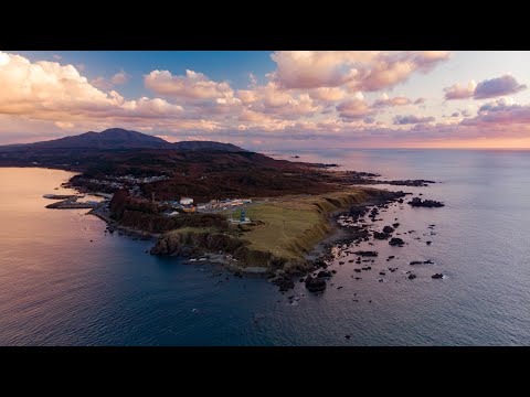 男鹿の夕陽  (Sunset of Oga city)