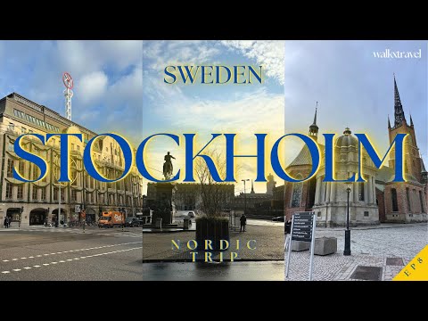 🇸🇪EP8 Final Day in Stockholm: Walking Tour of Drottninggatan, Riddarholmen, Hötorgshallen | Sweden