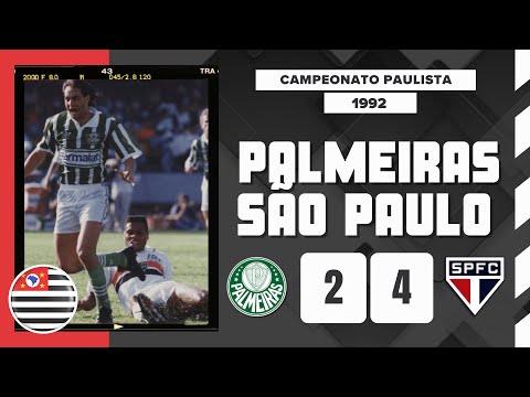 Palmeiras 2x4 São Paulo (1º Jogo FINAL Campeonato Paulista 1992)