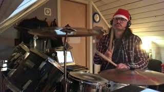 XASTHUR - ABYSMAL DEPTHS ARE FLOODED. BLACK METAL DRUM COVER. MERRY CHRISTMAS.