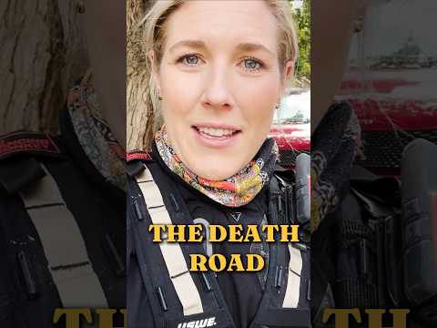 Riding Bolivia's Death Road Was Crazy! #motovlogs #bolivia #shorts