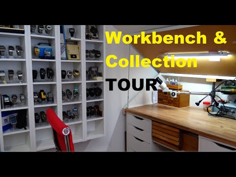 Workbench and Collection Tour - Ep - 103 - Vintage Digital Watches