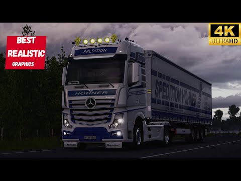 ETS2|4K|MERCEDES ACTROS MP4 PNG/JBX/RESHADE TOULOUSE-BORDEAUX