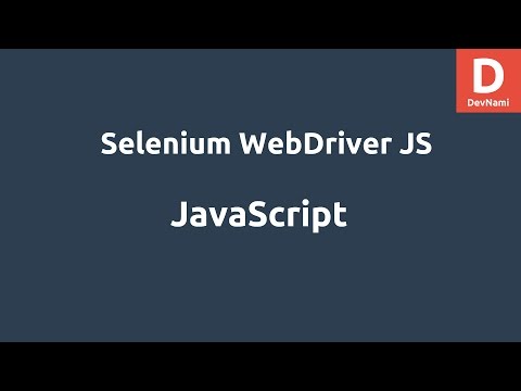 Selenium WebDriver for JavaScript