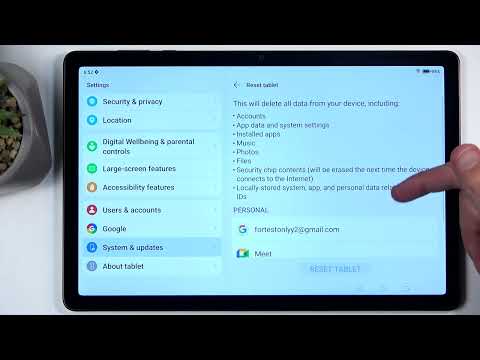 HONOR Pad X8a – How to Factory Reset