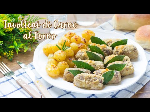 Involtini di Carne al Forno con Prosciutto e Formaggio - Ricetta Involtini Ripieni - 55Winston55