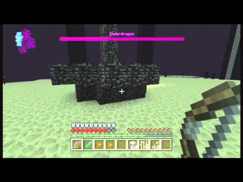 minecraft xbox 360 - killing the ender dragon part 2 (final)