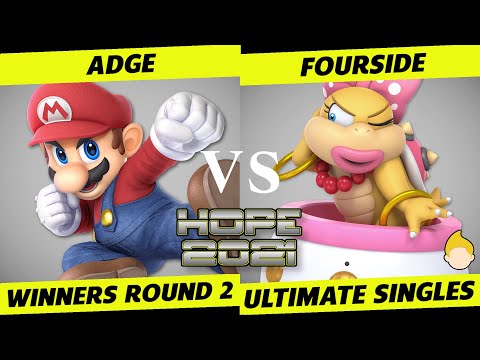 HOPE 2021 Winners Round 2 - Adge (Mario) vs. fourside (Wendy, Lucas) - SSBU