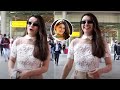 Actress Hansika Visuals Mumbai Airport Manastars