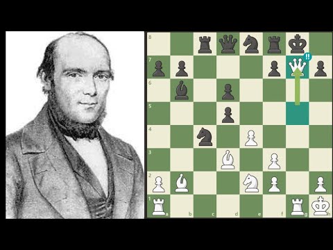 Another amazing game by Adolf Anderssen - Adolf Anderssen vs Berthold Suhle 1860