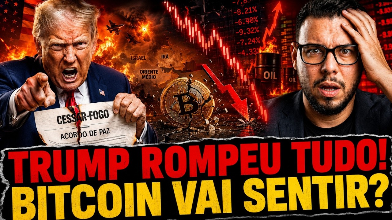 URGENTE! TRUMP ROMPE CESSAR-FOGO, BITCOIN CAI E PETRÓLEO DISPARA!