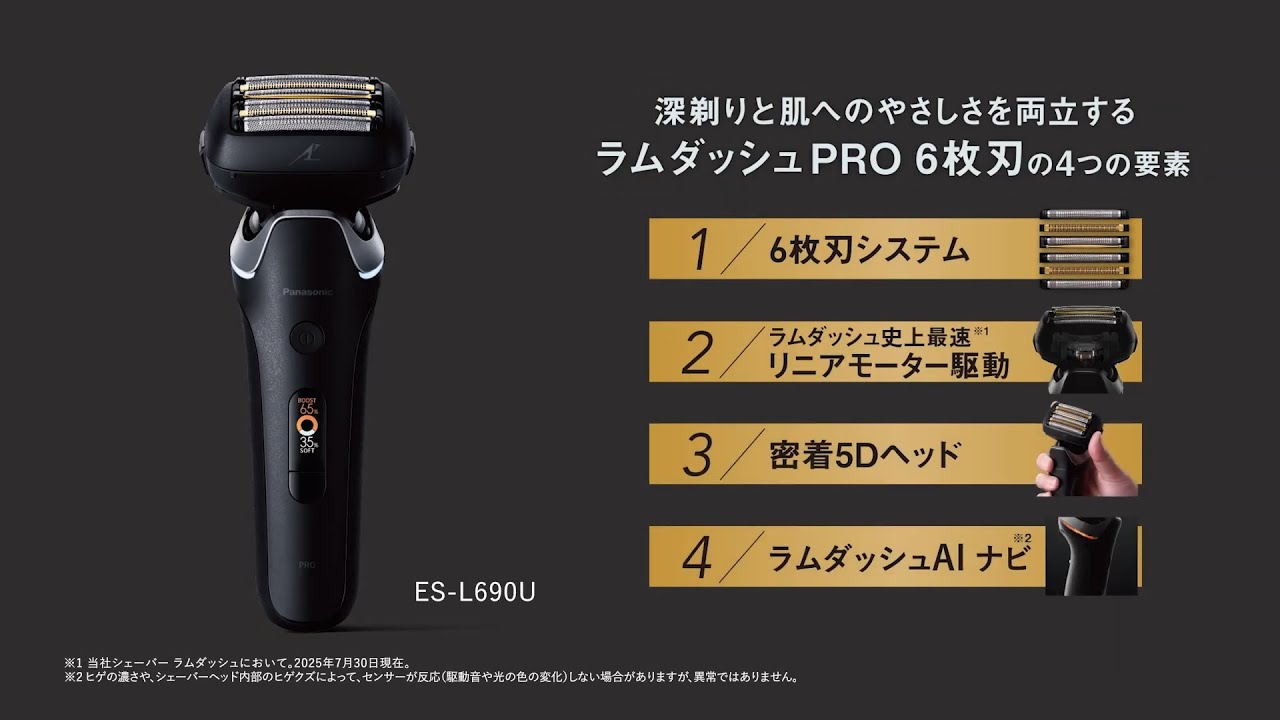 ラムダッシュPRO 6枚刃 深剃りと肌へのやさしさを両立する4要素【パナソニック公式】