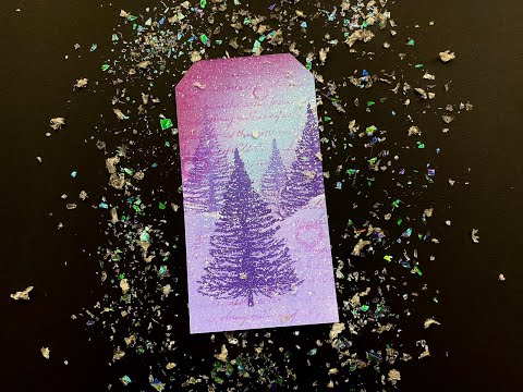 Lavinia Stamps - Snowy Fir Trees - Day 2 of Tags 2020