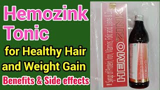 Hemozink Tonic for Healthy Hair and Weight Gain|Best Tonic for Increase Iron with Essential Minerals